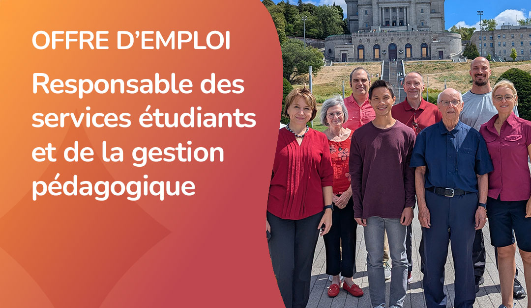 Responsable des services étudiants et de la gestion pédagogique
