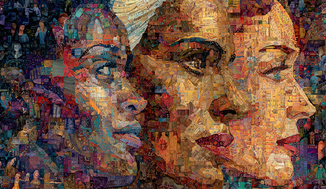 Une mosaïque de visages qui illustre la diversité qui lie l'humanité – Évangile du jour et méditation du mardi 25 novembre 2025