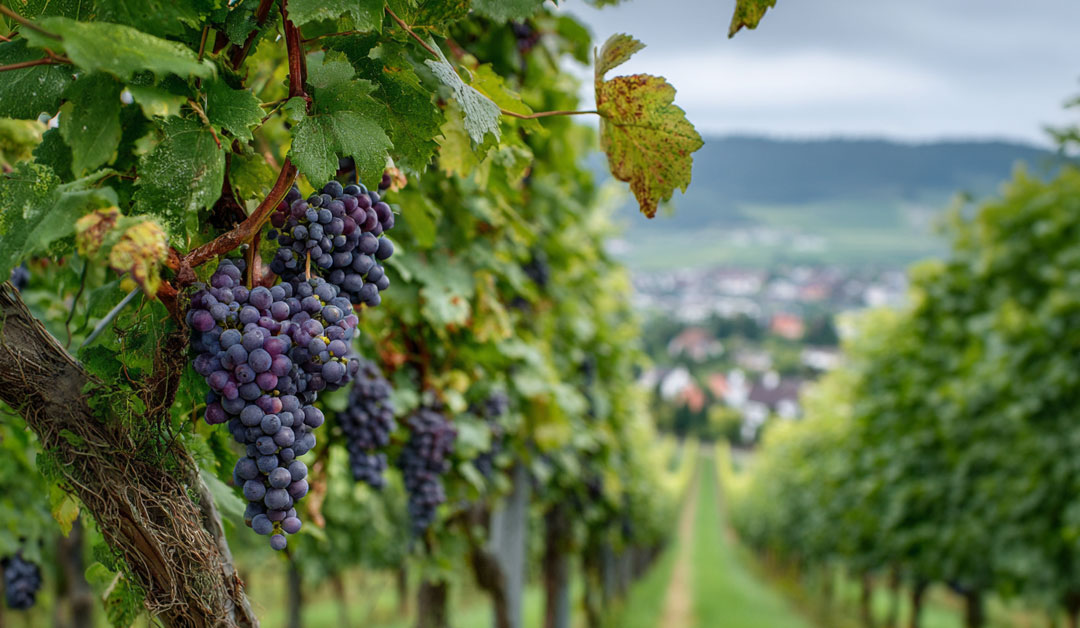 Une vigne de raisins bien garnie